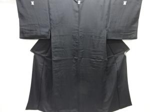 紋付羽二重男物着物アンサンブル(キングサイズ)